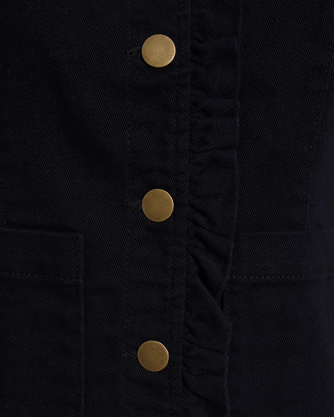 Ruffle Denim Jacket - Image 4