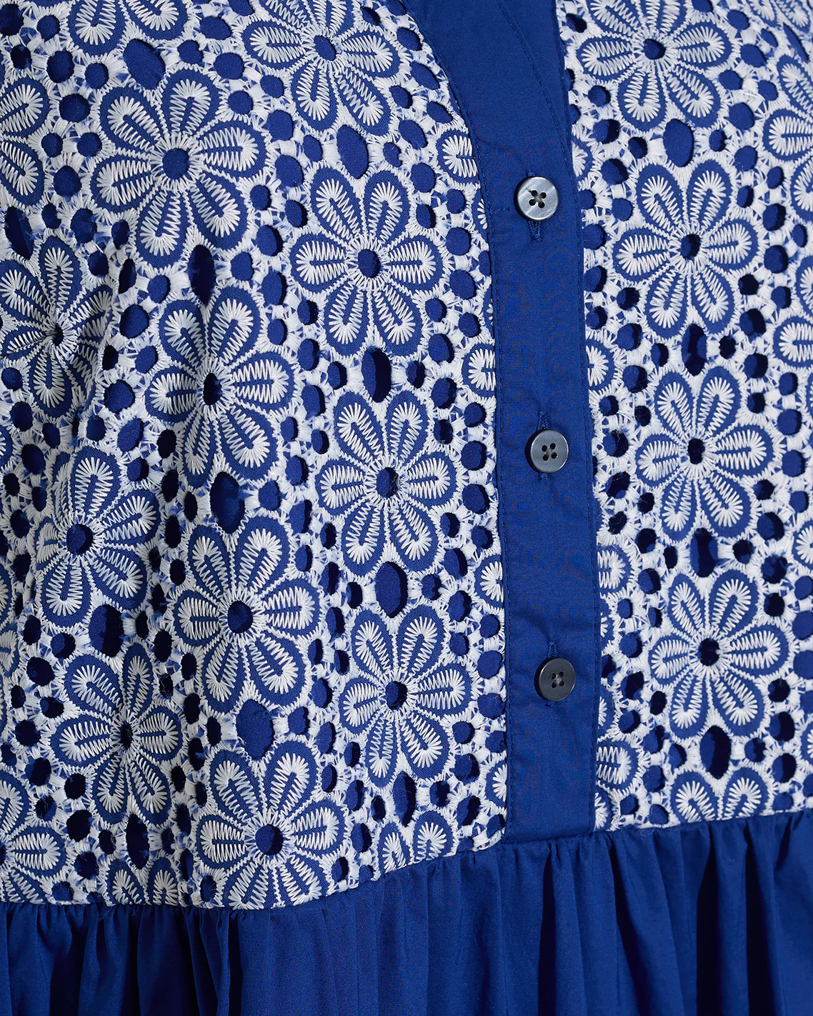 Sami Sleeveless Shirtdress in Daisy Lace - Image 3
