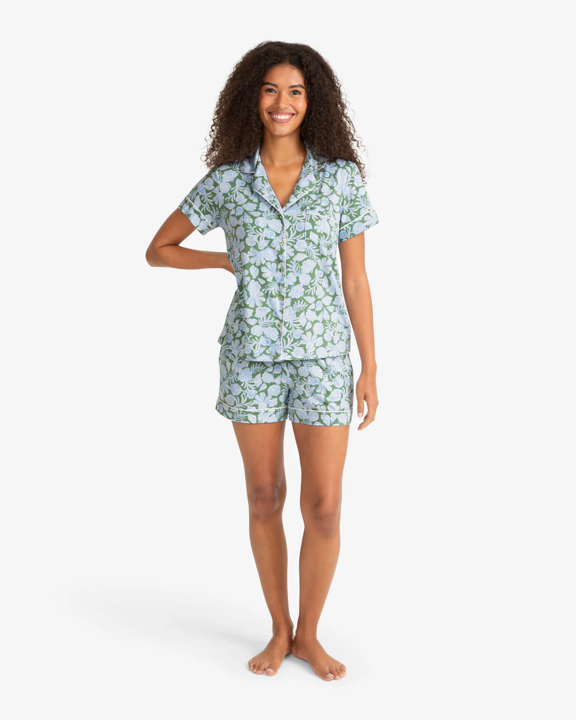 Sara Pajama in Shell Fan