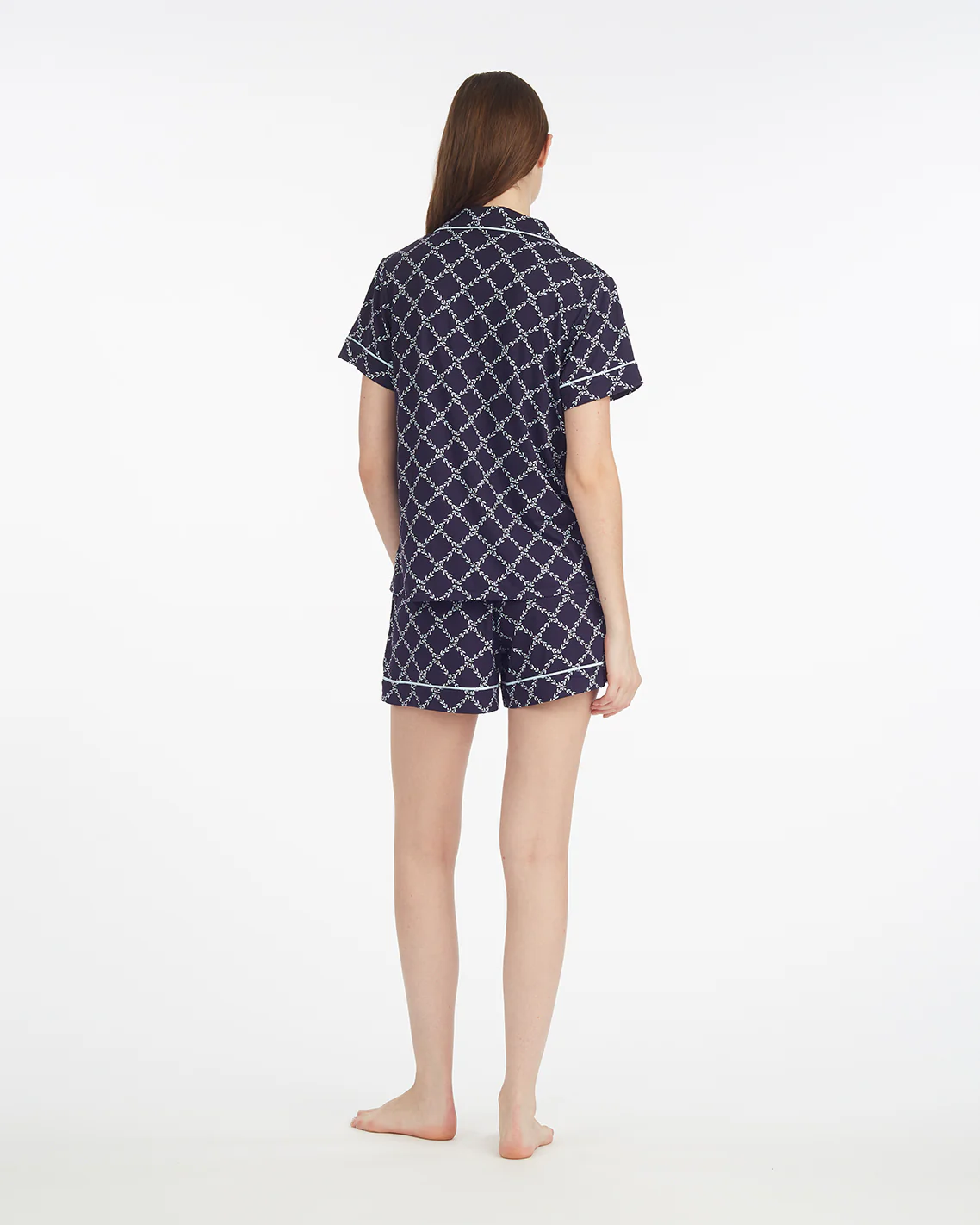 Sara Pajama Set in Vine Lattice - Image 2