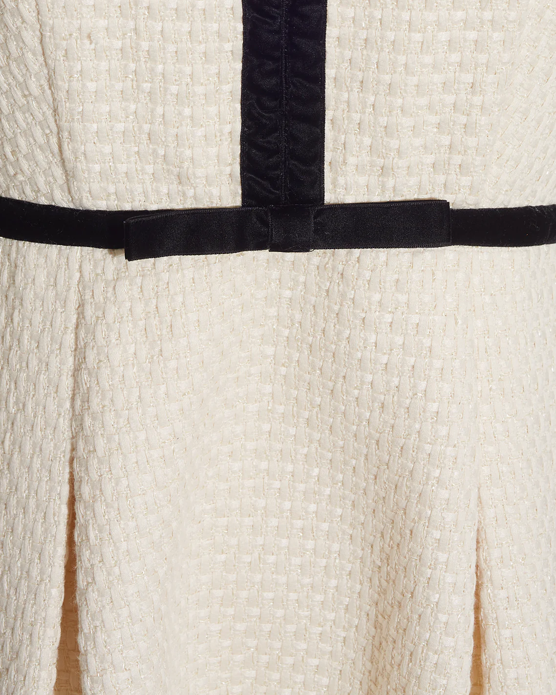 Sarabeth Tweed Mini Dress in Vanilla - Image 4