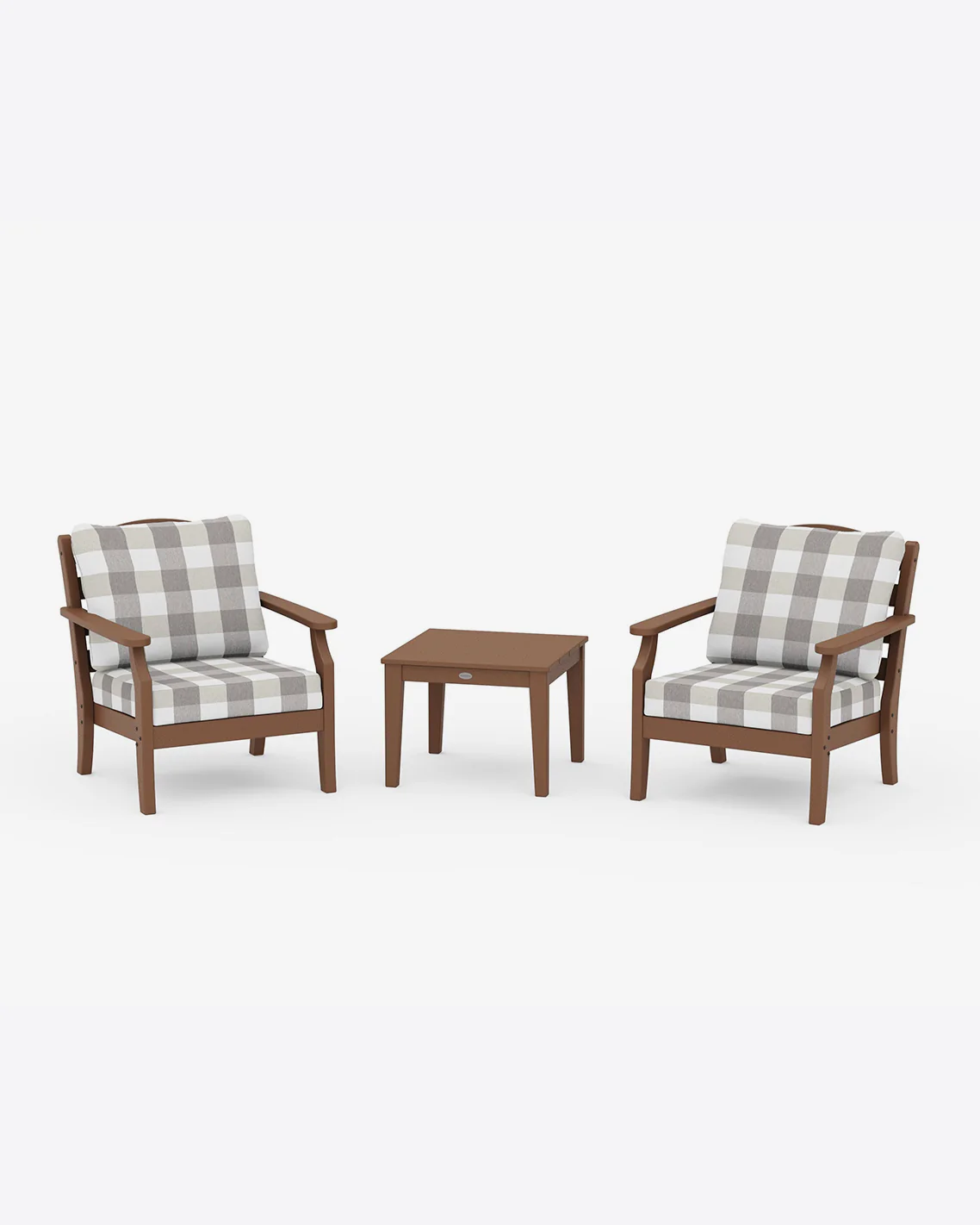 Savannah 3-Piece Deep Seating Set in Buffalo Plaid