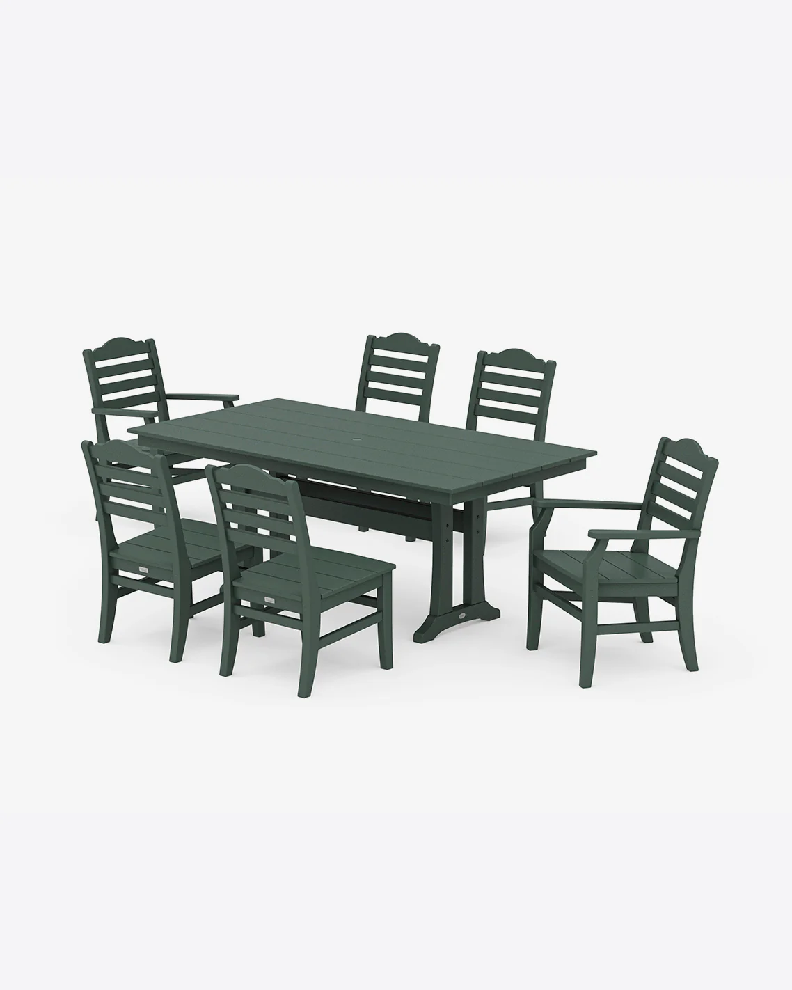 Savannah 7-Piece Farmhouse Dining Set with Trestle Legs