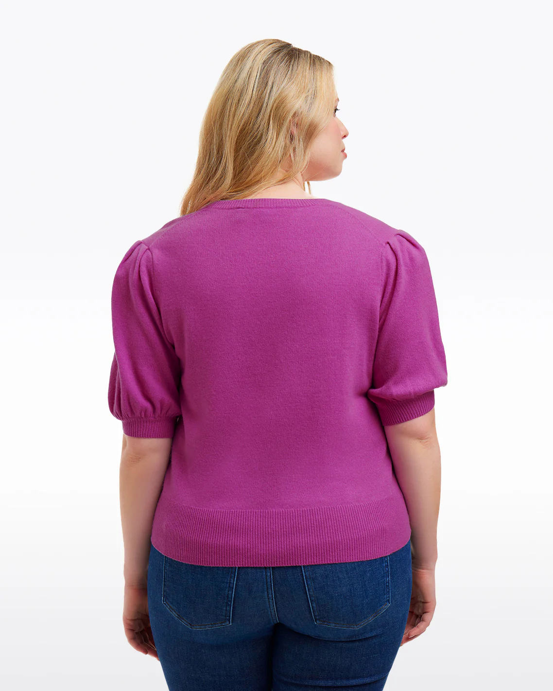 Short Sleeve Cashmere Sweater - Image 4