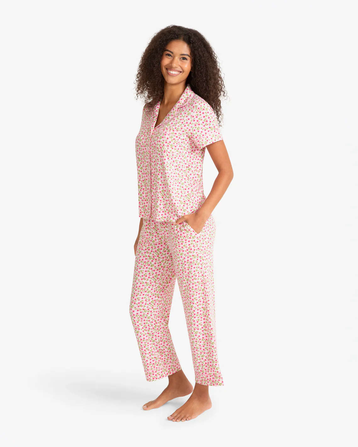 Short Sleeve Linda in Wild Rose - Image 3