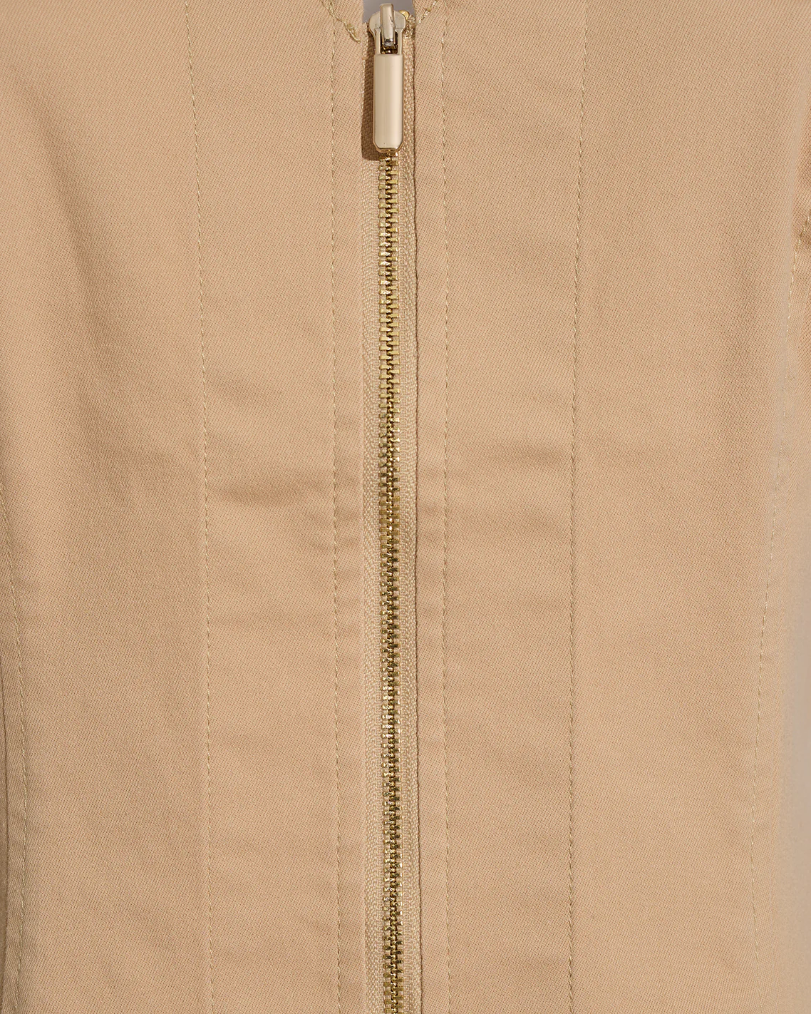 Sienna Sleeveless V-Neck Mini Dress in Croissant - Image 5