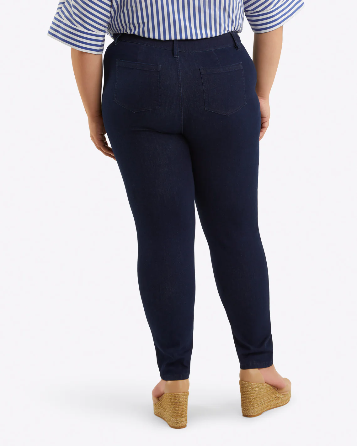 Mid-Rise Slim Jeans in Dark Wash - Image 4