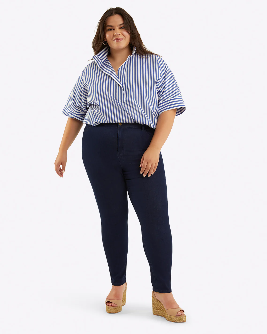 Mid-Rise Slim Jeans in Dark Wash - Image 6