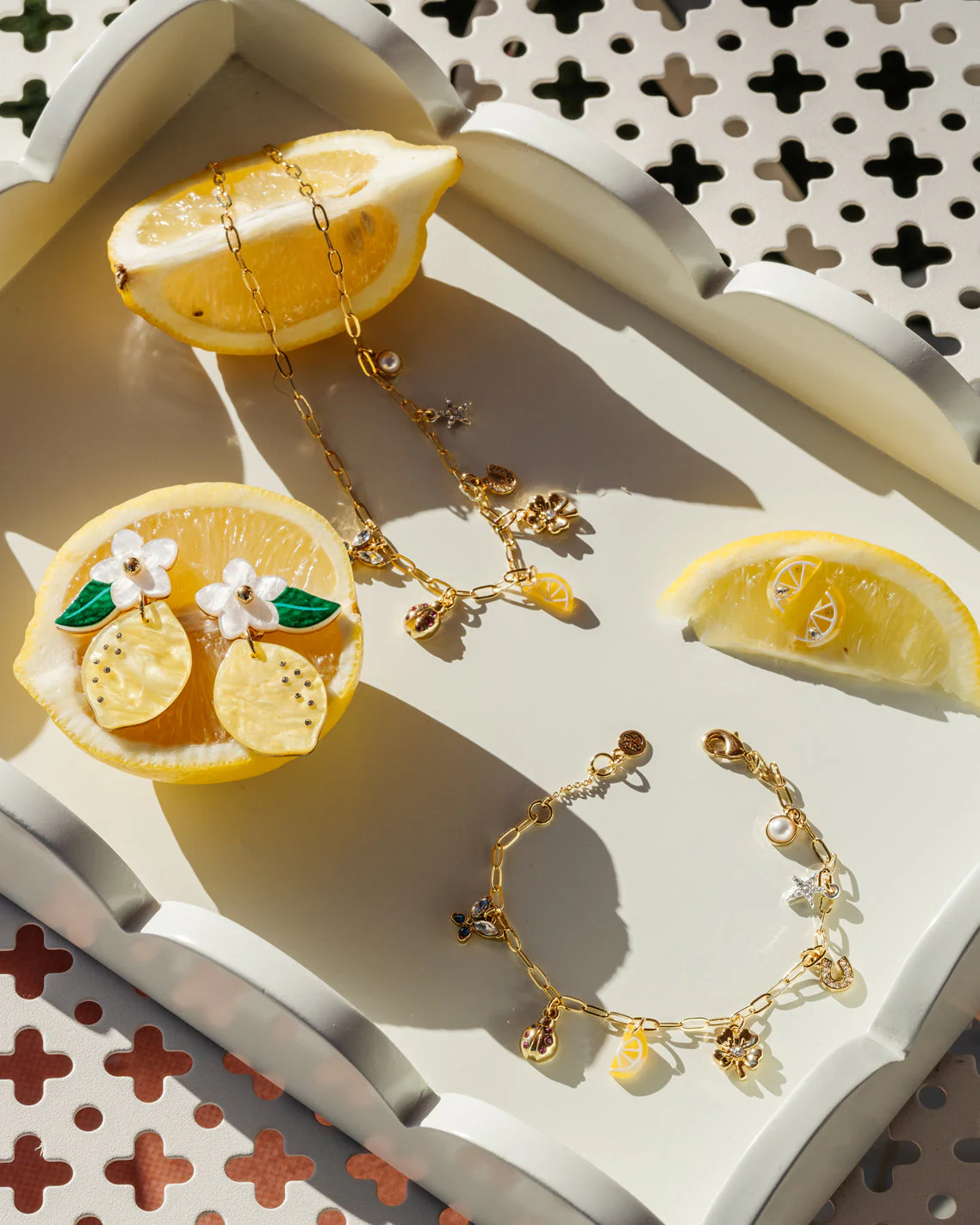 Lemon Slice Stud Earrings - Image 3