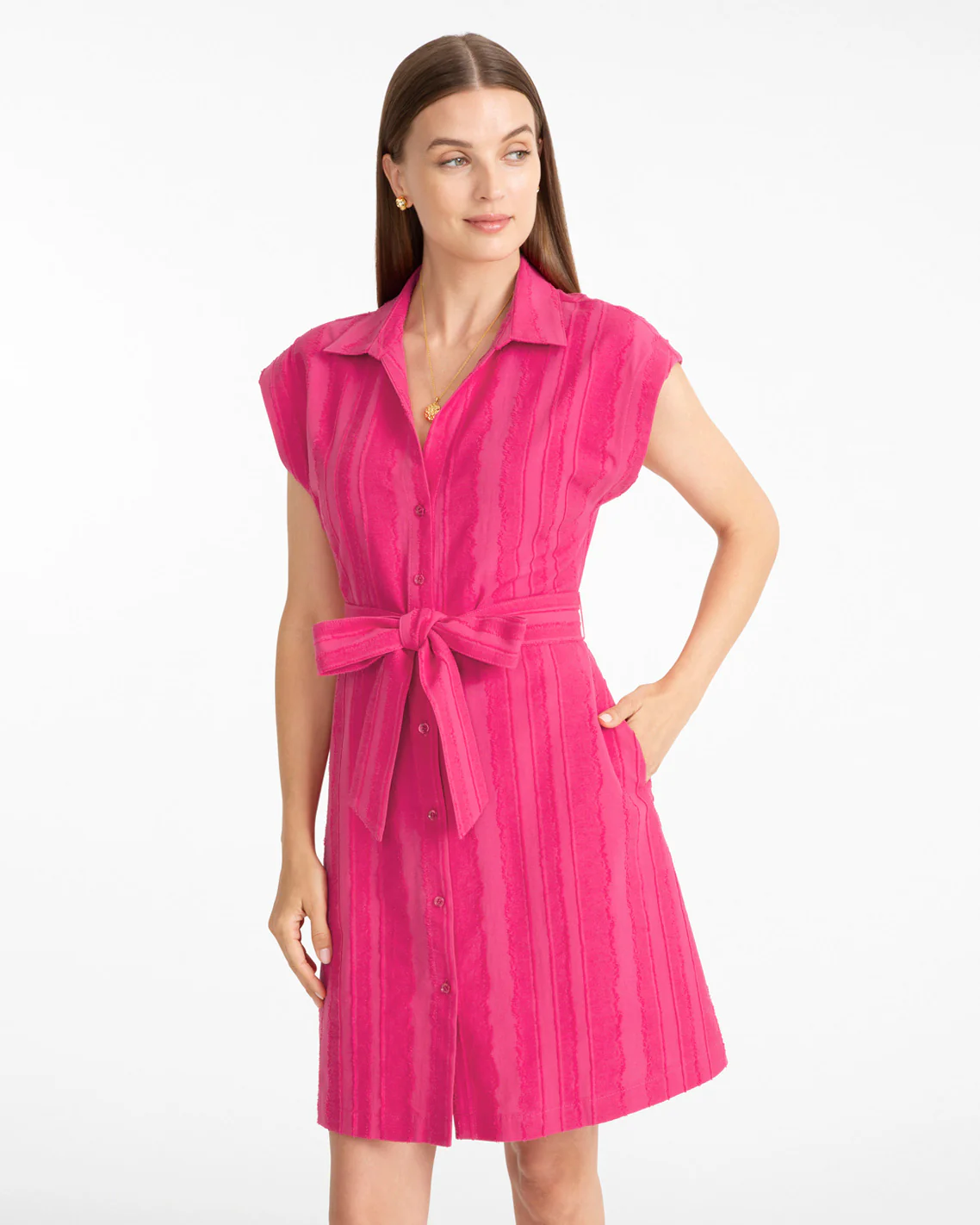 Trisha Mini Shirtdress - Image 2
