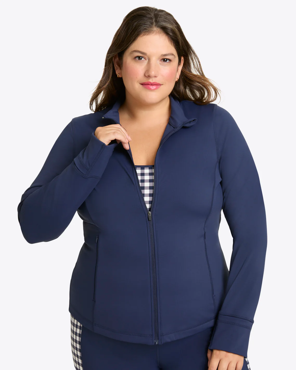 Warm Up Jacket in Navy - Image 3