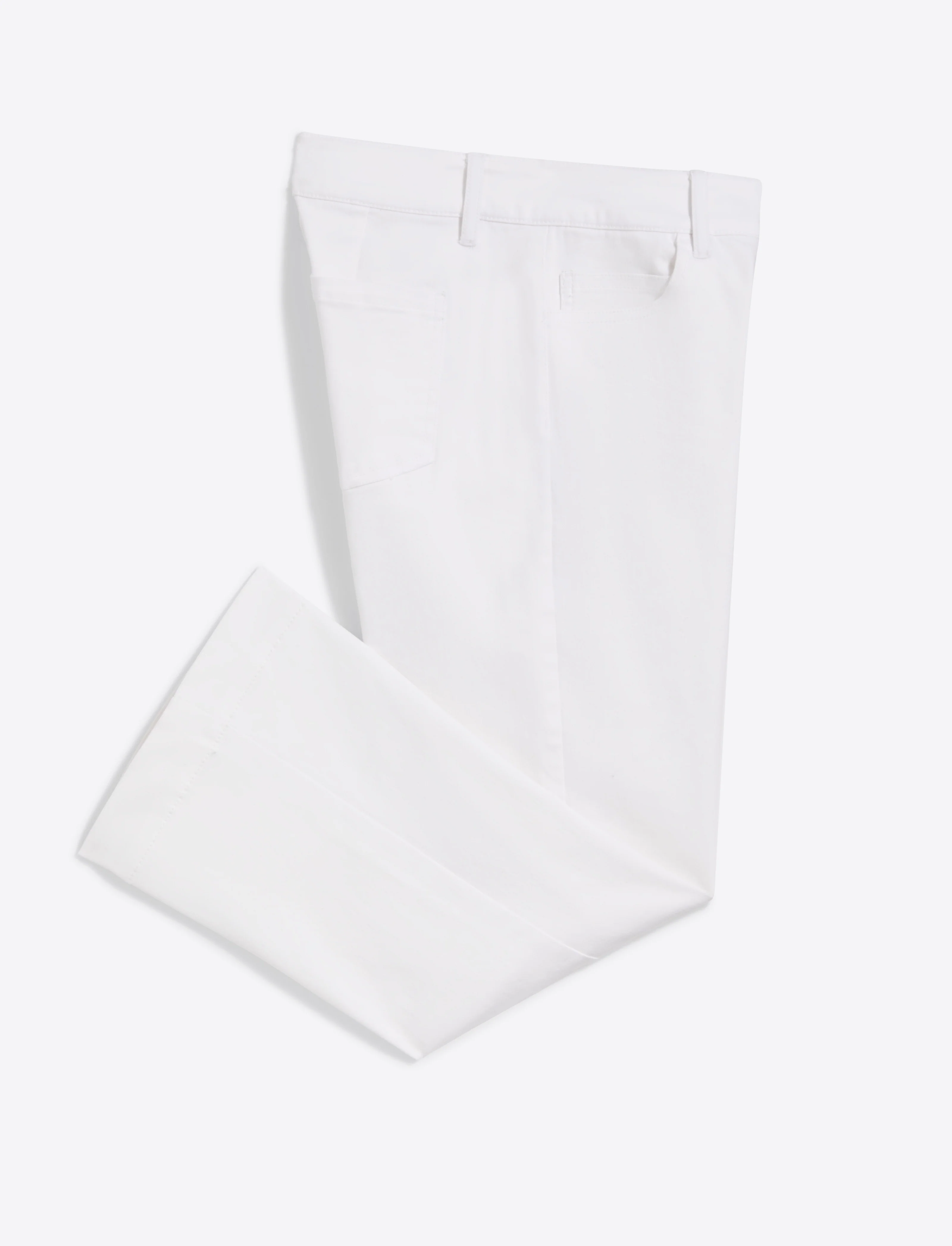 Wide Leg Jeans in White Denim - Image 7