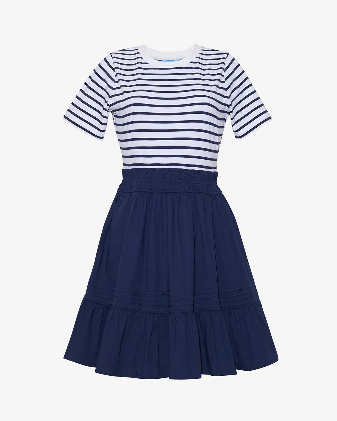 Wilson Mini Dress in Navy Stripe - Image 5